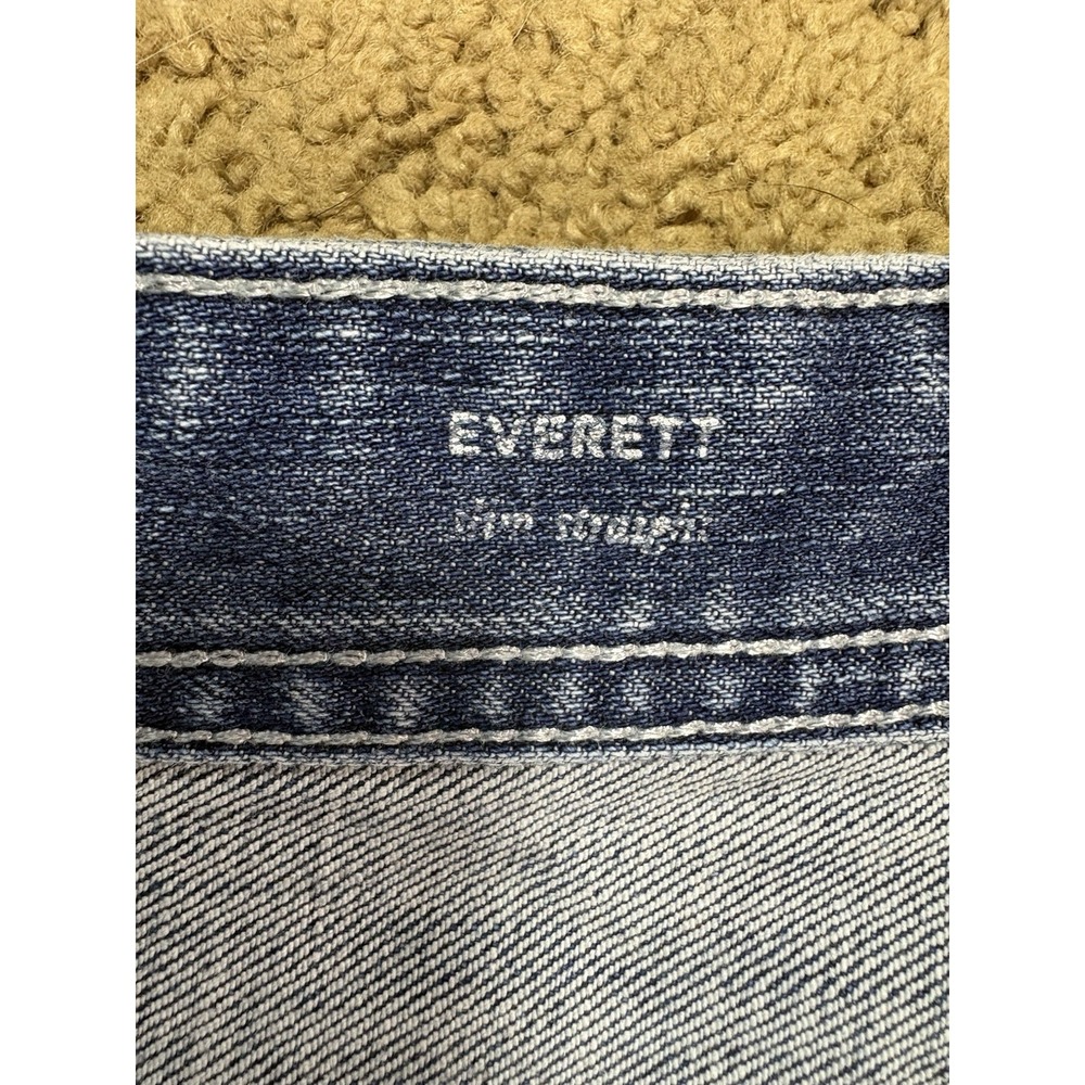 Adriano Goldschmied AG Everette Slim Straight Jeans Men 38x33 Blue Denim Casual - Picture 3 of 12
